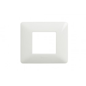 Placca 2 moduli colore bianco matix bticino AM4802BBN 