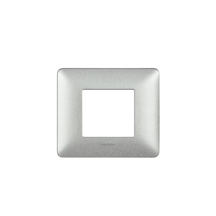 Placca 2 moduli colore bianco calce matix Bticino AM4802TBC