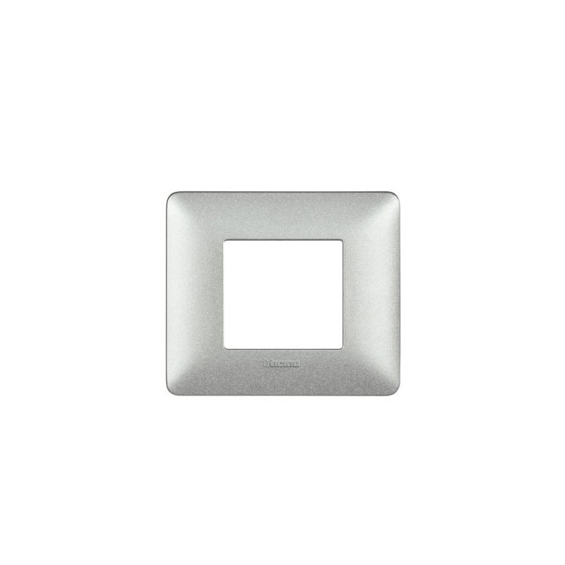 Placca 2 moduli colore bianco calce matix Bticino AM4802TBC