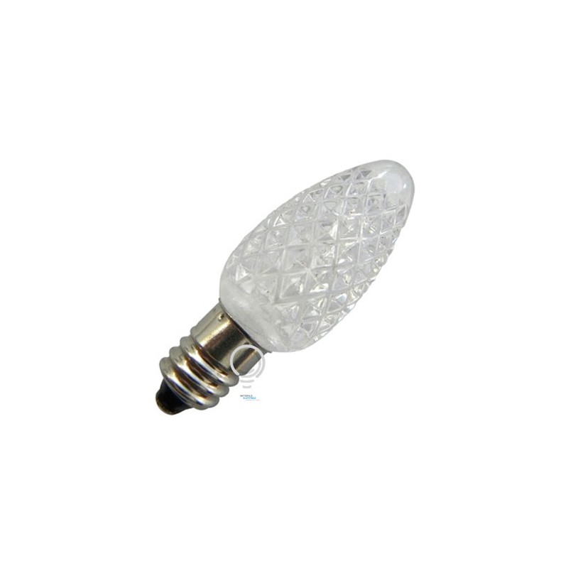 Lampada votiva cimitero e10 12v chiara 1w filamento led 