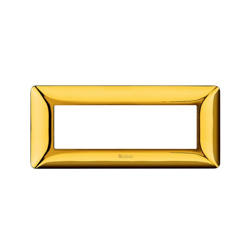 Placca Matix 6 posti oro lucido AM4806GOR Bticino