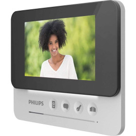 Videocitofono da parete compact display monitor 4,3" 2fili philips