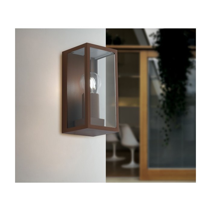 Applique murale en métal bronze avec diffuseur en verre... 2