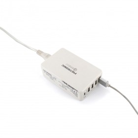 Caricatore da rete da tavolo 5 uscite USB - bianco 