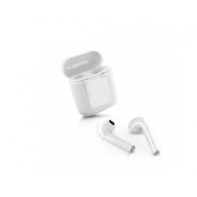 Pair of tws bluetooth earphones with built-in microphone