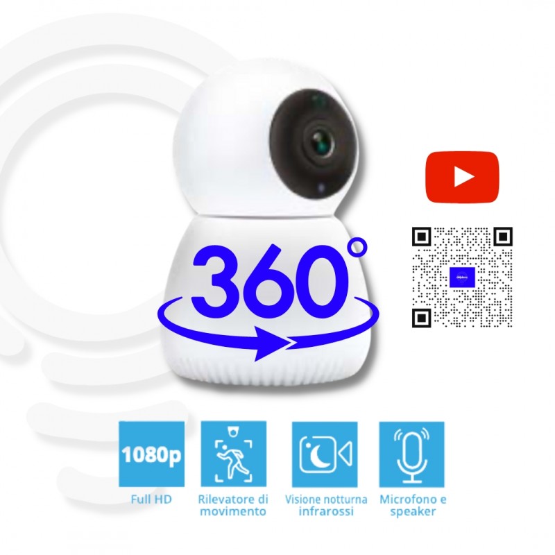 Telecamera Ip wifi a 360° 