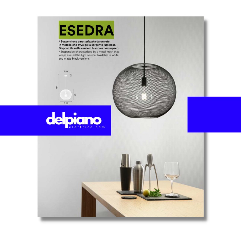 Suspension en blanc 1xe27