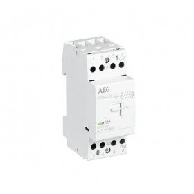 Contacteur contacteur avec commande manuelle 25A 4NO 2modules 230VAC/DC