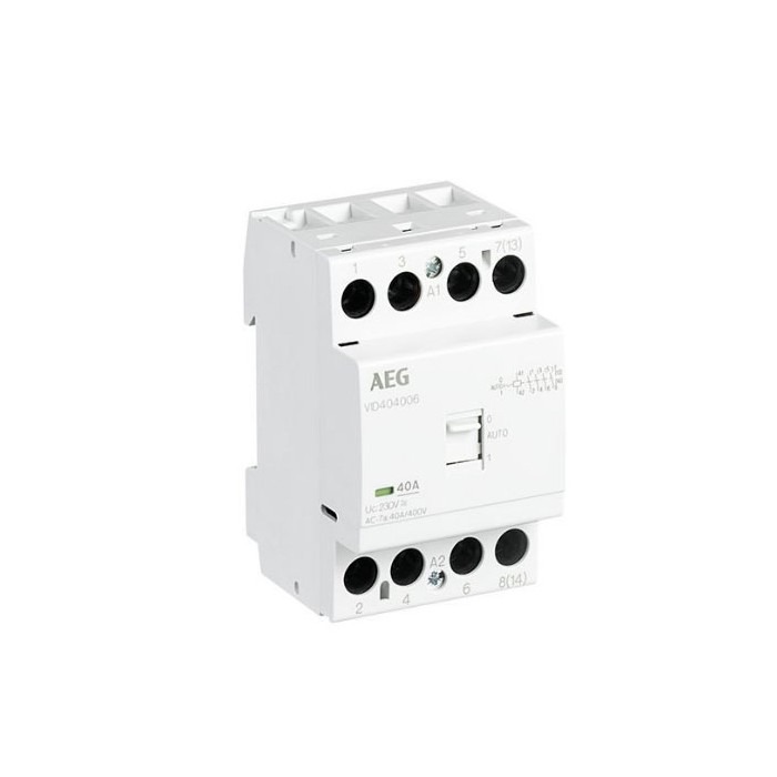 Contacteur contacteur avec commande manuelle 40A 4NO...