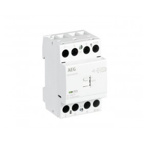 Contacteur contacteur avec commande manuelle 40A 4NO 4modules 230VAC/DC