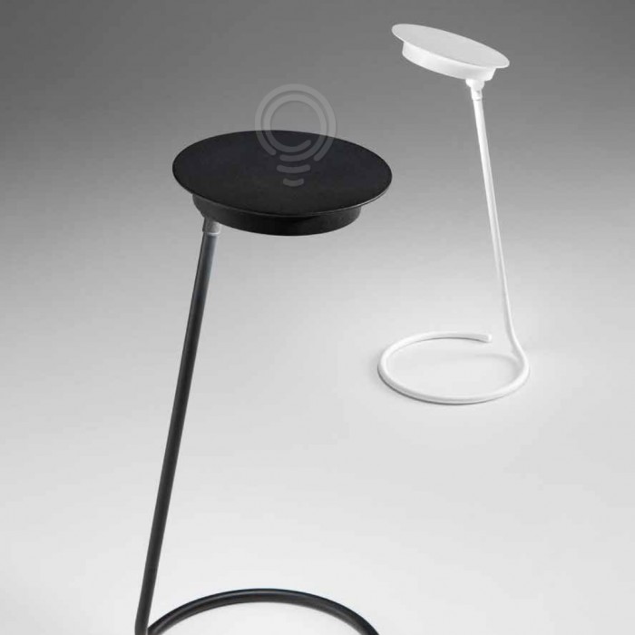 Lampe de table rechargeable avec piles en métal peint en...