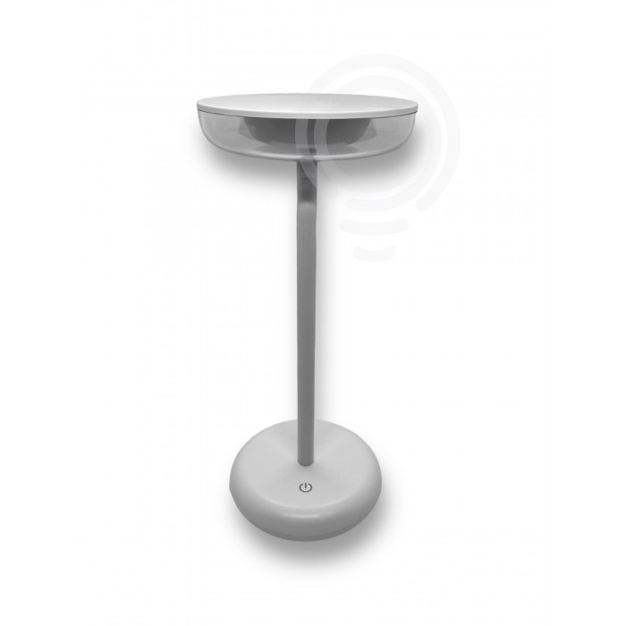 Lampe de table rechargeable avec piles en métal peint...