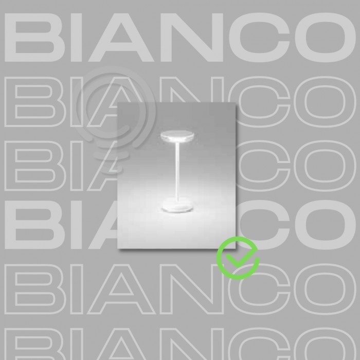 Lampe de table rechargeable avec piles en métal peint... 2