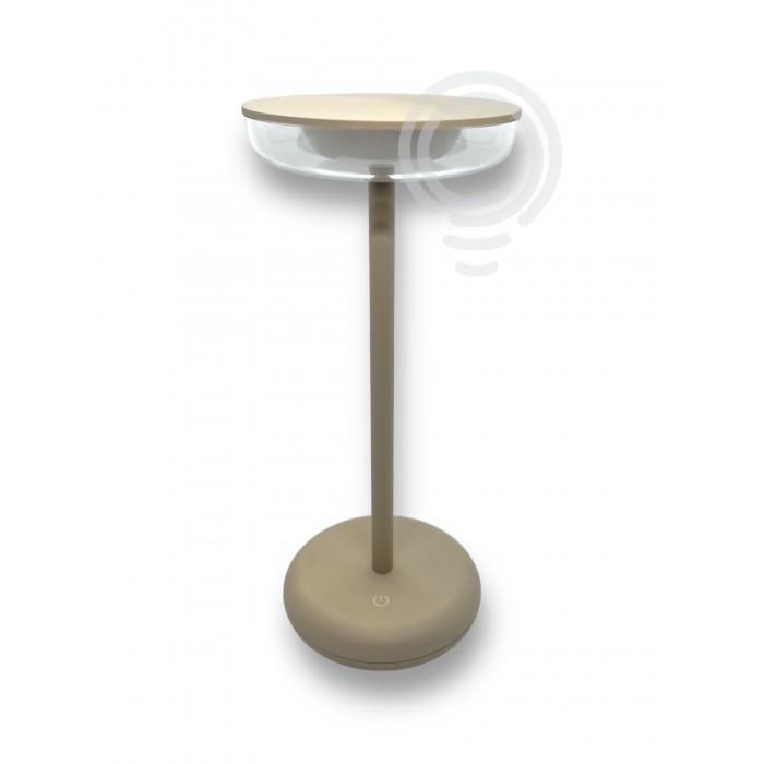 Lampe de table rechargeable avec piles en métal peint...