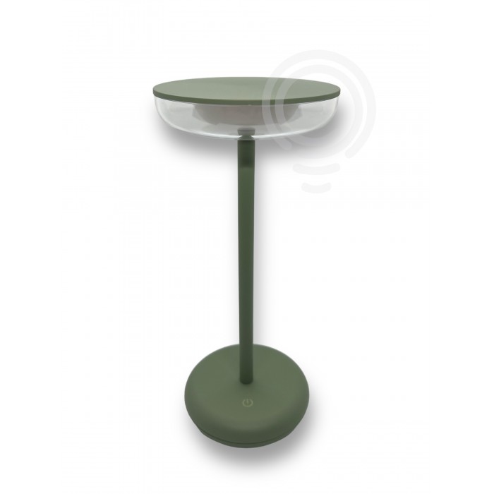 Lampe de table rechargeable avec piles en métal et ABS...