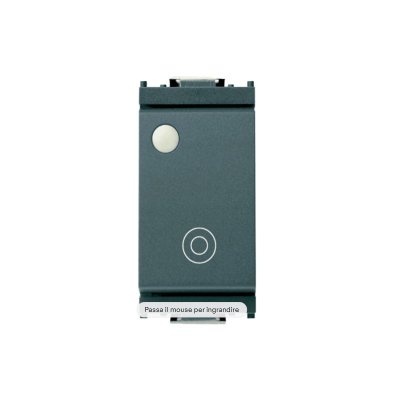 Pulsante unipolare 10a luminoso 220v 16090 vimar idea