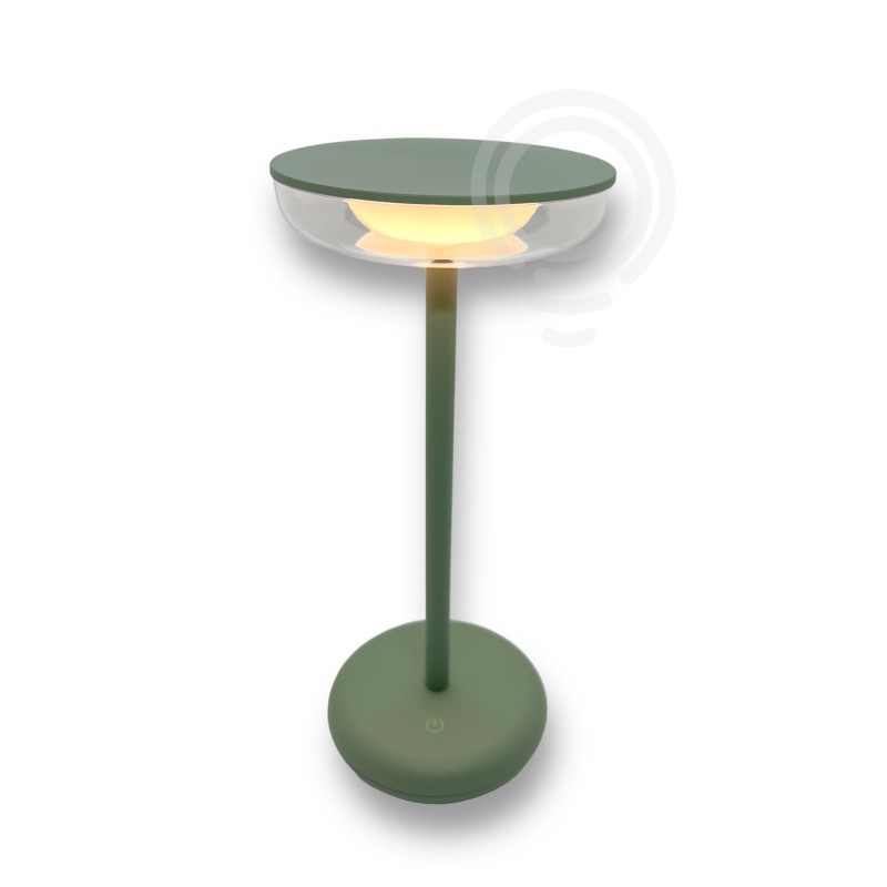 Lampe de table rechargeable avec piles en métal...