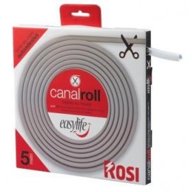 Canalina adesiva flessibile rotolo 5 metri pitturabile 10x10mm