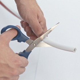 Canalina adesiva flessibile rotolo 5 metri pitturabile 10x10mm