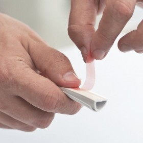 Flexible Klebefolie, 5 Meter, überstreichbar, 10 x 10 mm