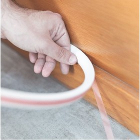 Canalina adesiva flessibile rotolo 5 metri pitturabile 10x10mm