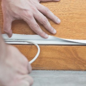 Flexible Klebefolie, 5 Meter, überstreichbar, 10 x 10 mm