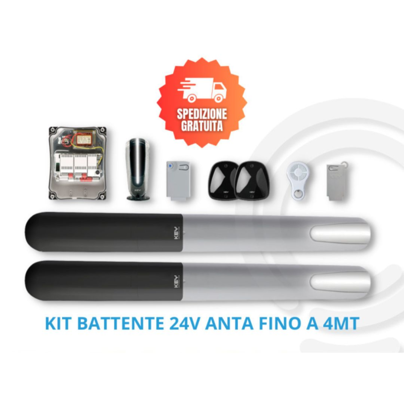 Kit moteur portail battant ray 4mt 24v...