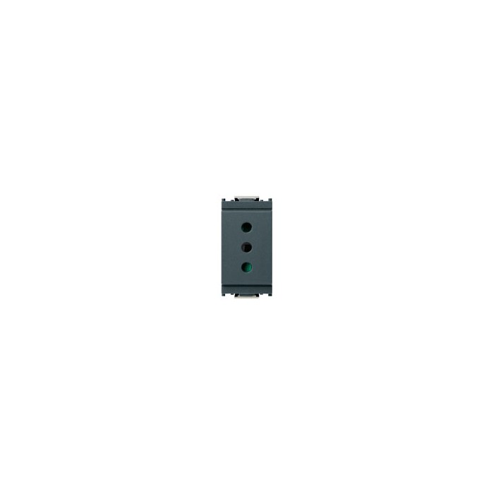 Presa elettrica 2x10a idea vimar grigio 16201