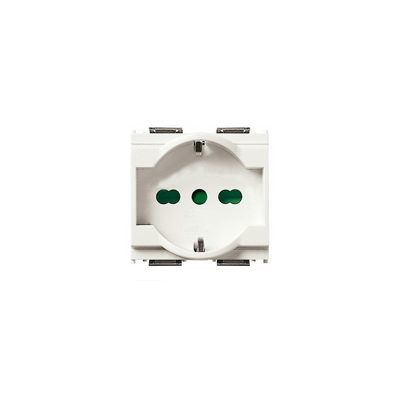 Presa elettrica universale idea viamr bianco 2p+t 16a tedesco