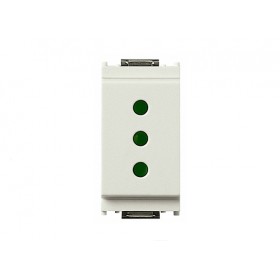 Presa di corrente 1 modulo serie idea vimar 2p+t 10a p11 bianco