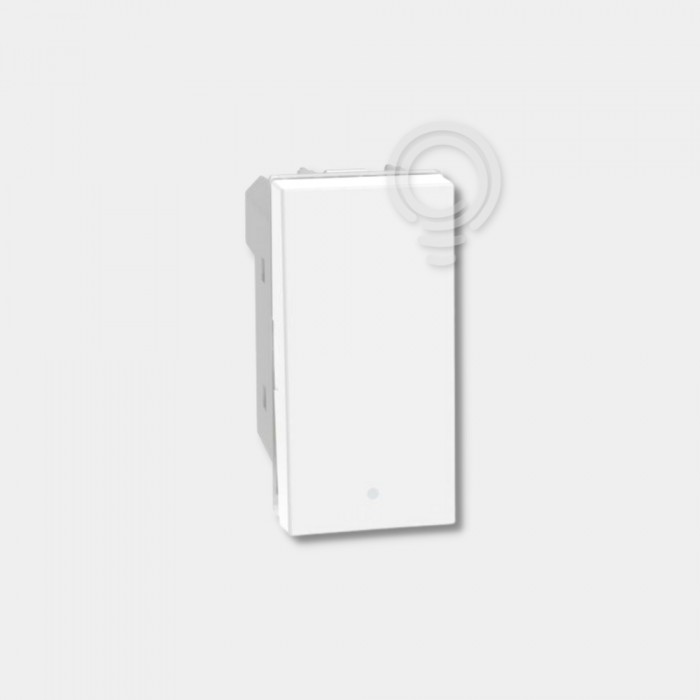 MatixGO - pulsante 1P NO NC 10A bianco 