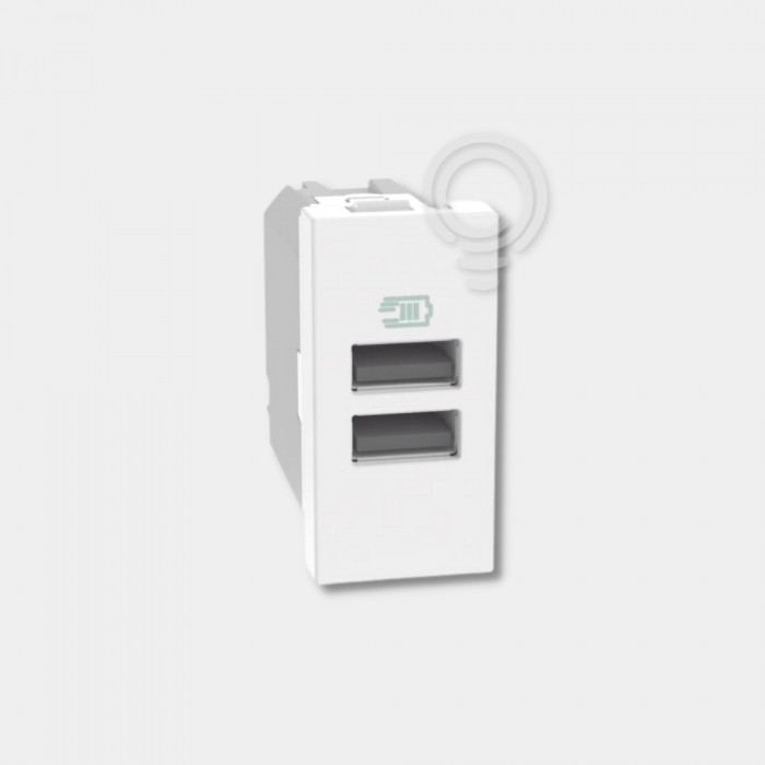 MatixGO - caricatore usb AA 1m bianco 
