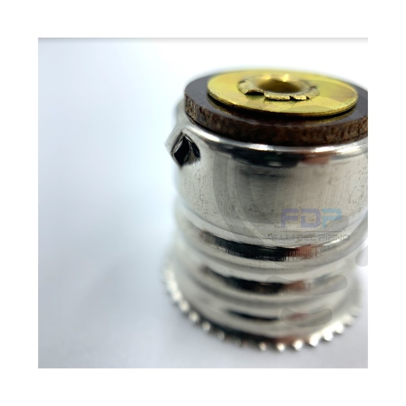 Metal label without flat mignon e14