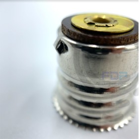 Metal label without flat mignon e14