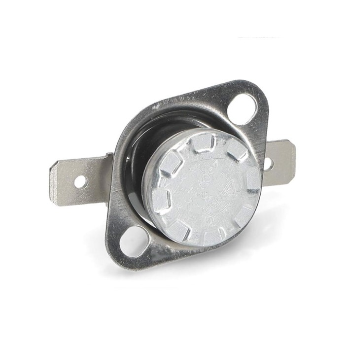 Termostato scatto fisso con flangia 165°C faston orizzontale 6.3mm