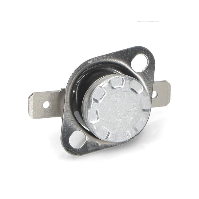 Termostato scatto fisso con flangia 165°C faston orizzontale 6.3mm