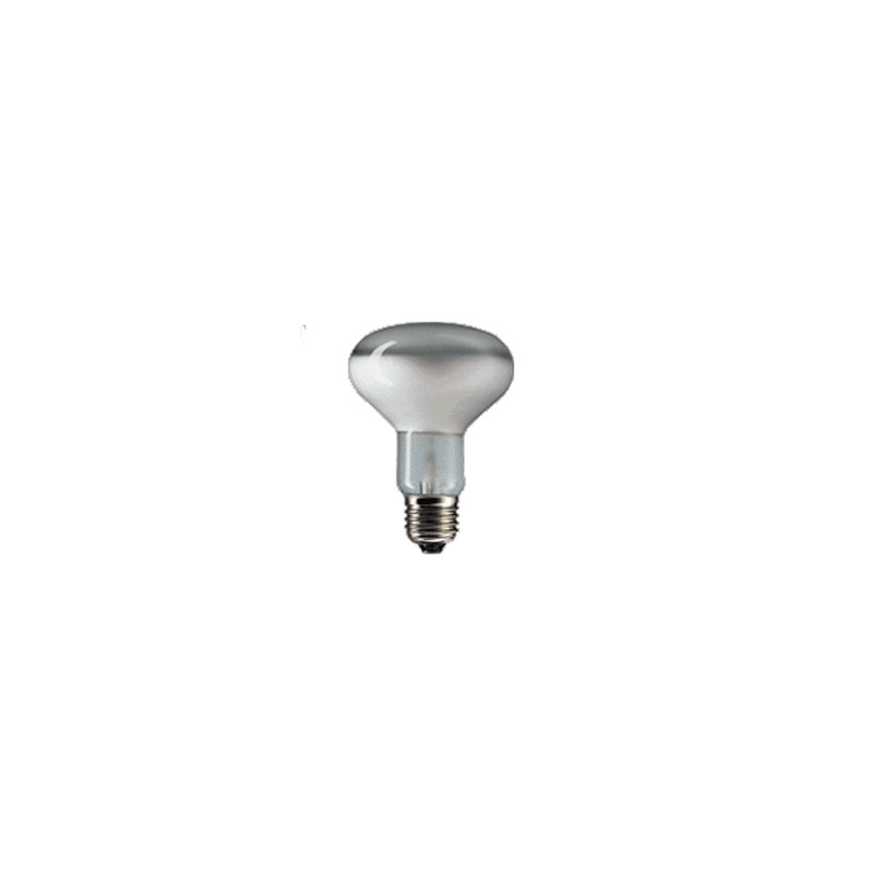 Lampada spot faretto R80 60w e27 230v 