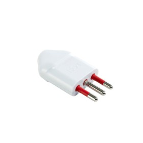 Spina elettrica volante 10A+T bianco spazio ridotto