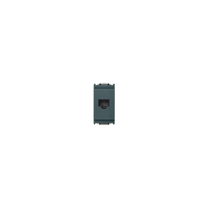 Presa telefono isdn 6/4 16335  grigio idea  vimar