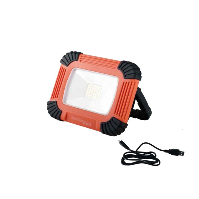 Proiettore portatile a led ricaricabile batteria 10w IP54...