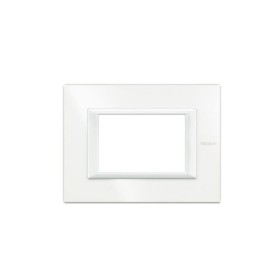Placca Axolute 3 posti colore bianco Bticino HA4803HD