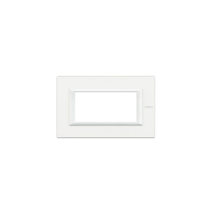 Placca Axolute 4 posti colore bianco Bticino HA4804HD