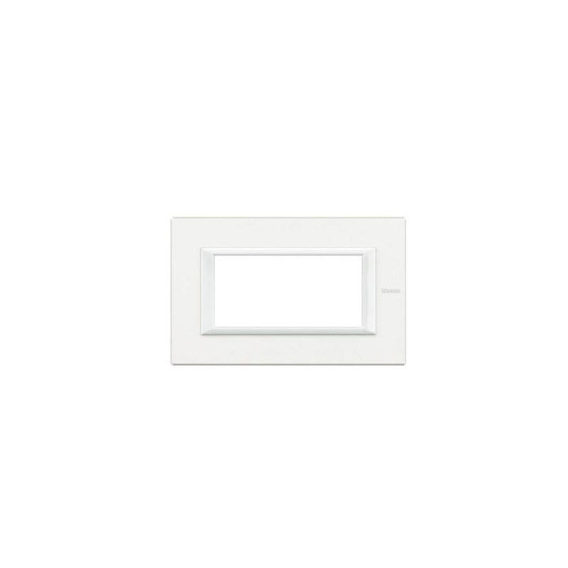Placca Axolute 4 posti colore bianco Bticino HA4804HD