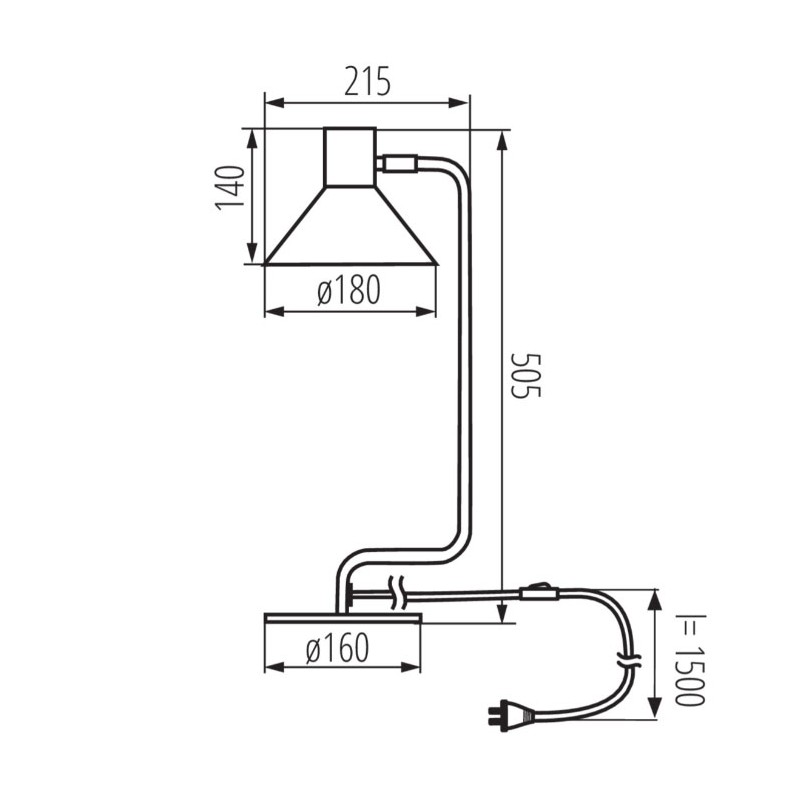 Tischlampenbeleuchtung 220-240V E27 Farbe Weiß 