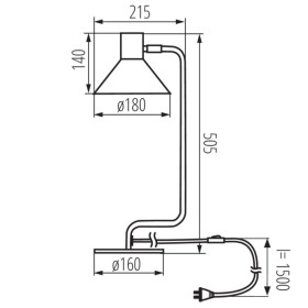 Tischlampenbeleuchtung 220-240V E27 Farbe Weiß 