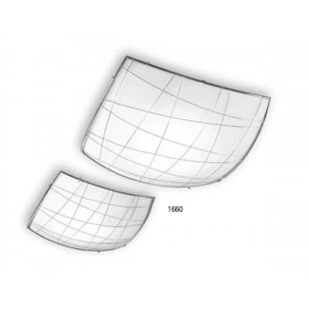 Plafoniera vetro bianco satinato e27  1x75w 