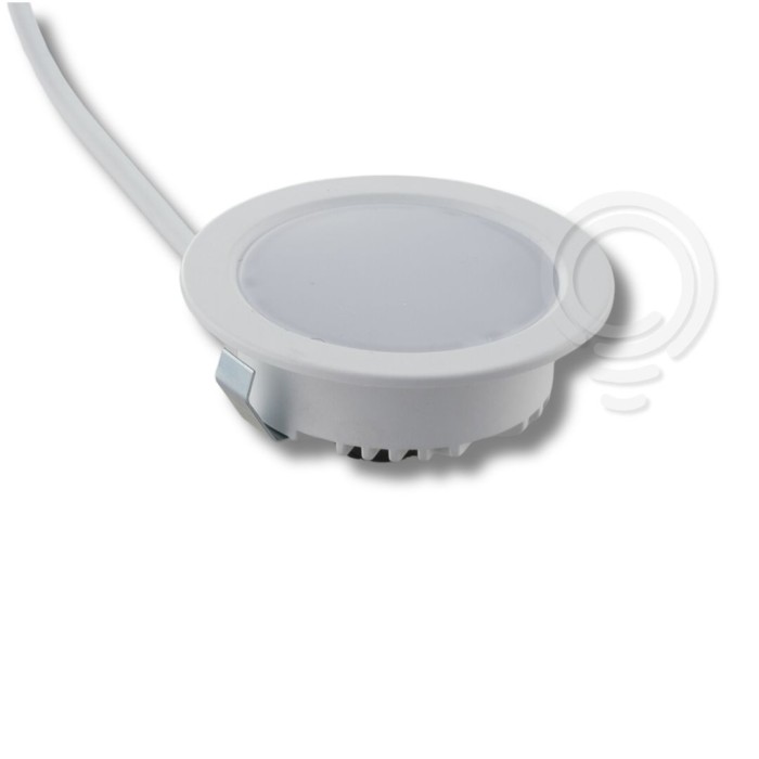 Recessed led spotlight hole d.55mm 3.5w 4000°k ip44 white 