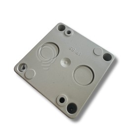 Panneau à boutons avec 1 champignon de contact NF avec verrouillage rotatif et déverrouillage