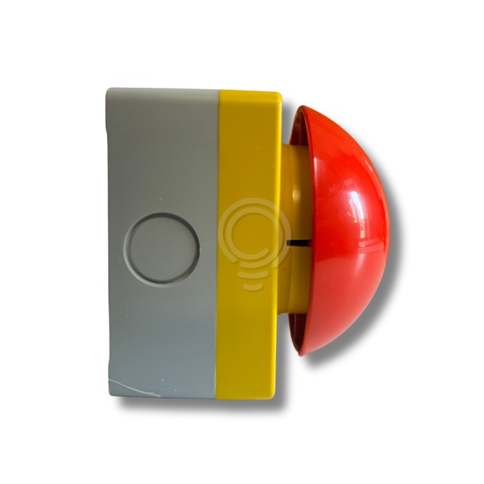 Pulsante di emergenza con fungo rosso di diametro 94mm... 2