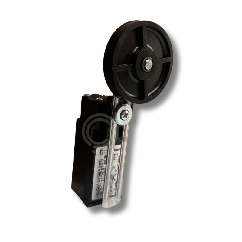 Schiebehebel-Endschalter mit Gummirolle IP65...